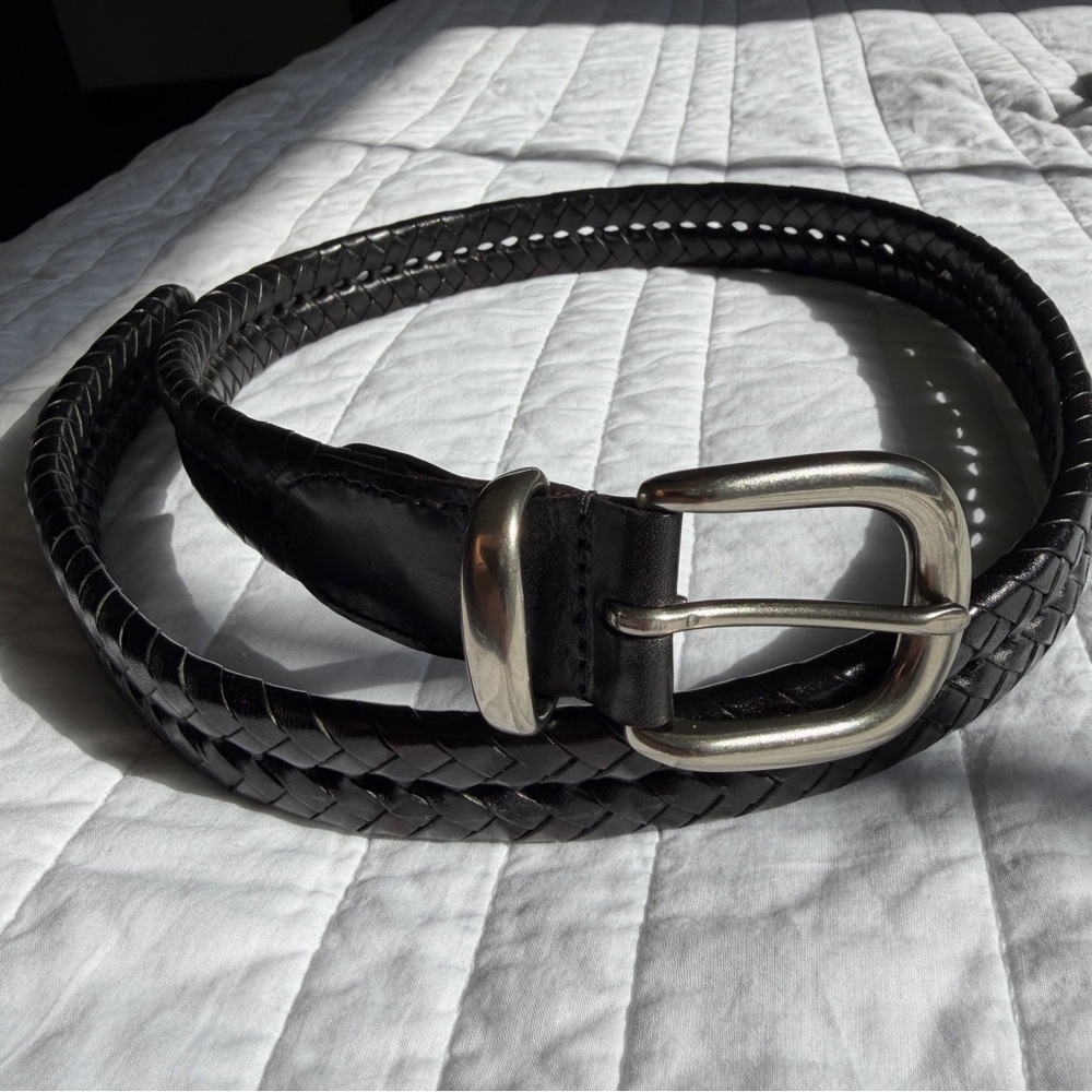 Authentic coach braided men’s black belt size 32 medium